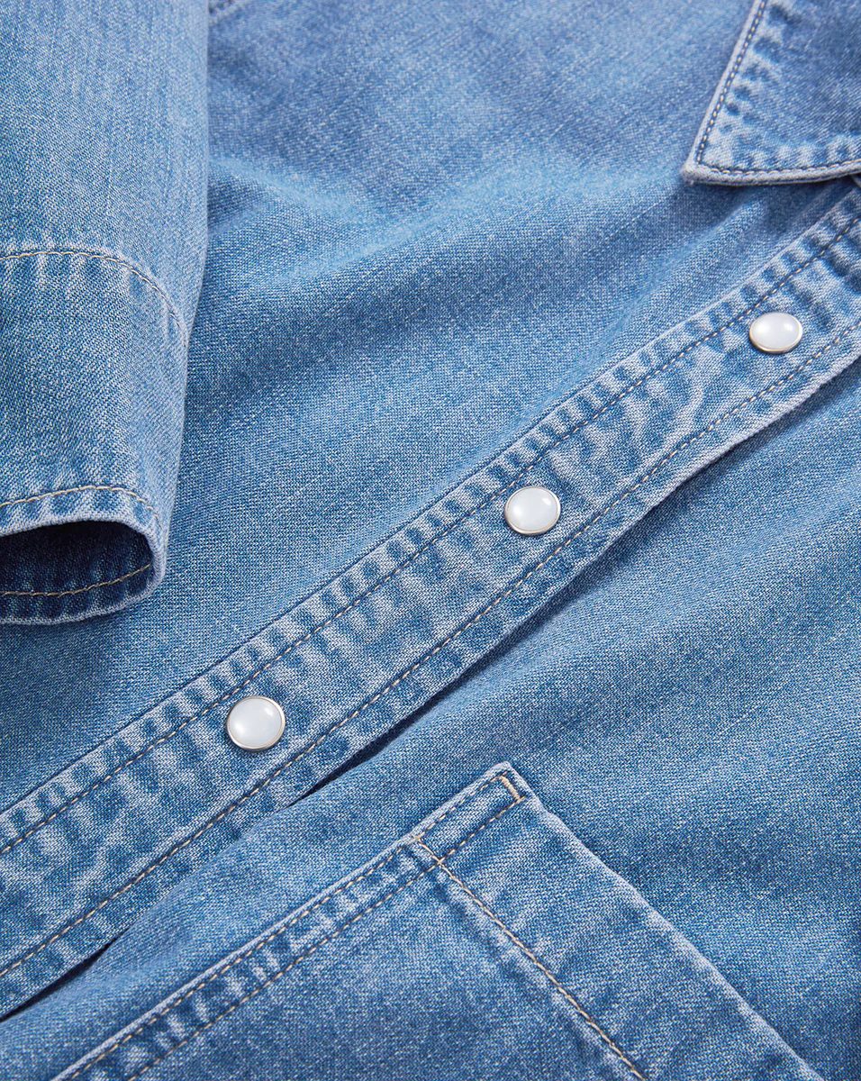 Spruce Denim Button-Down Shirt - Image 3
