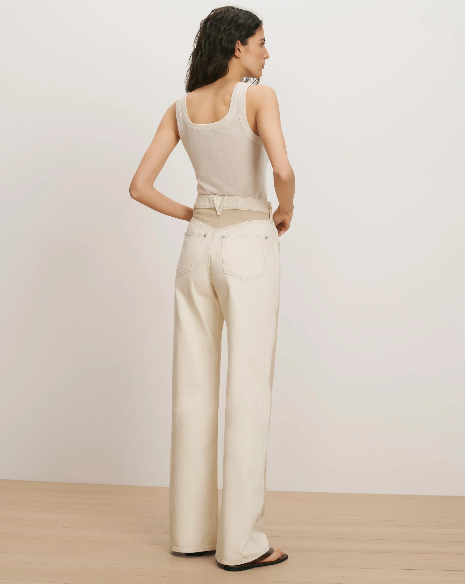 Taylor Color-Block Wide-Leg Jean - Image 5