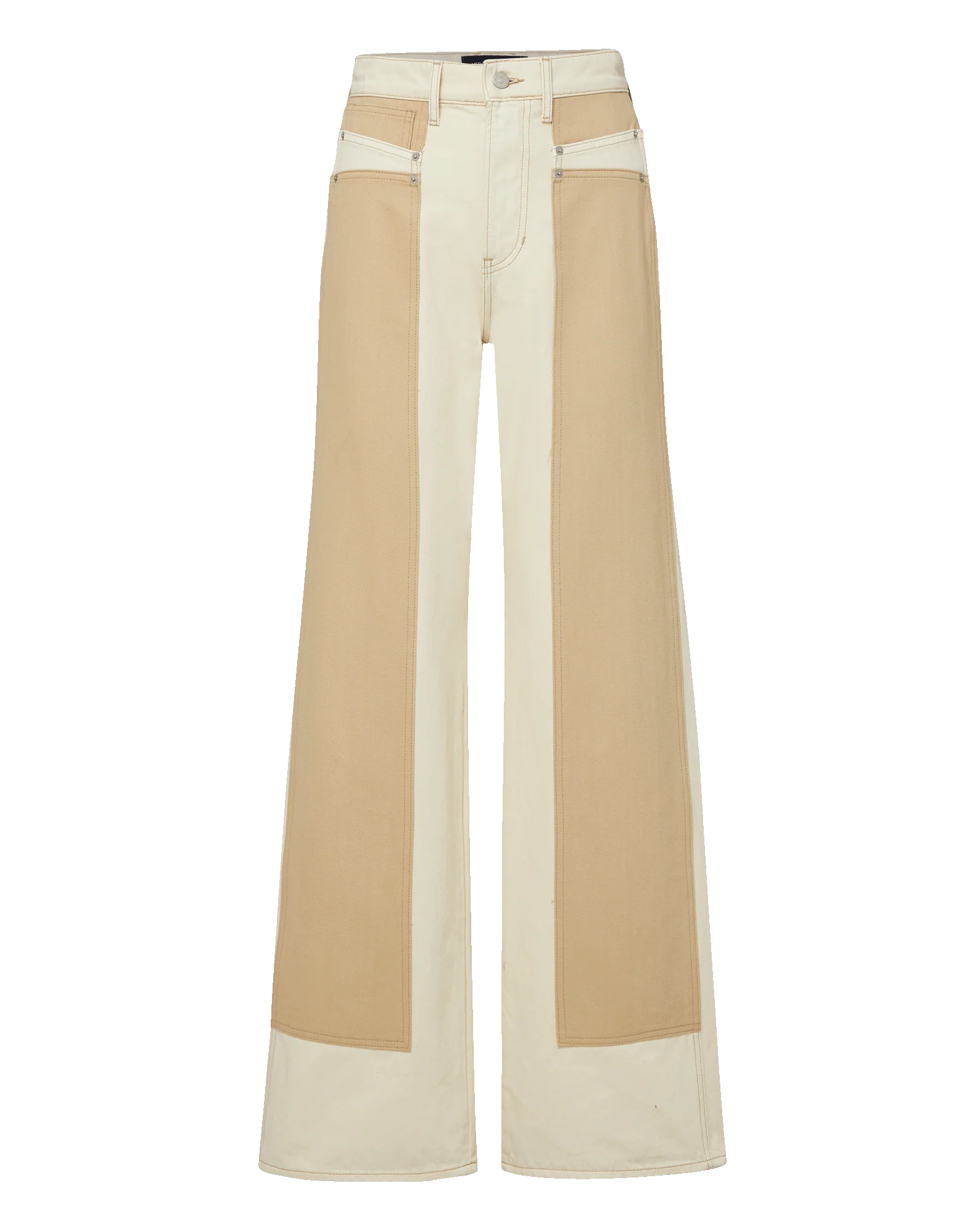Taylor Color-Block Wide-Leg Jean - Image 7