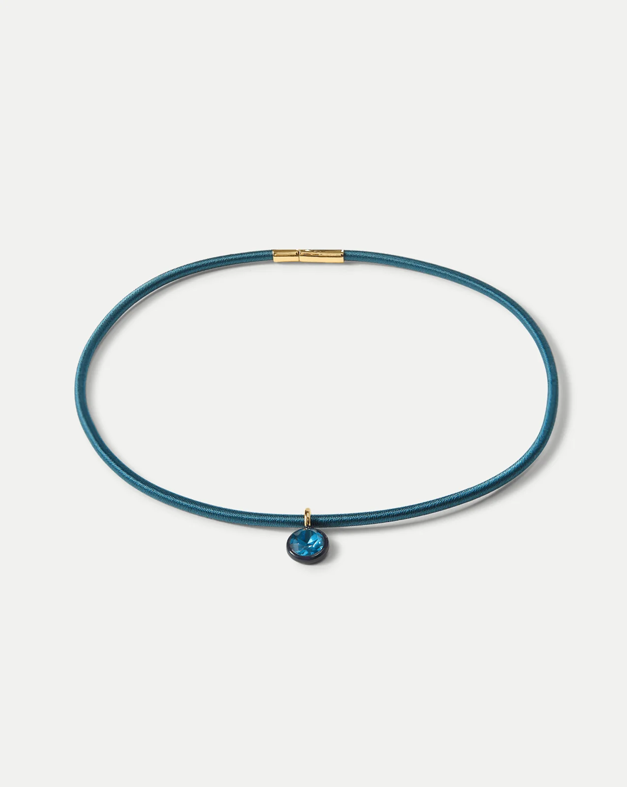 Teal Cord Pendant Necklace - Image 2