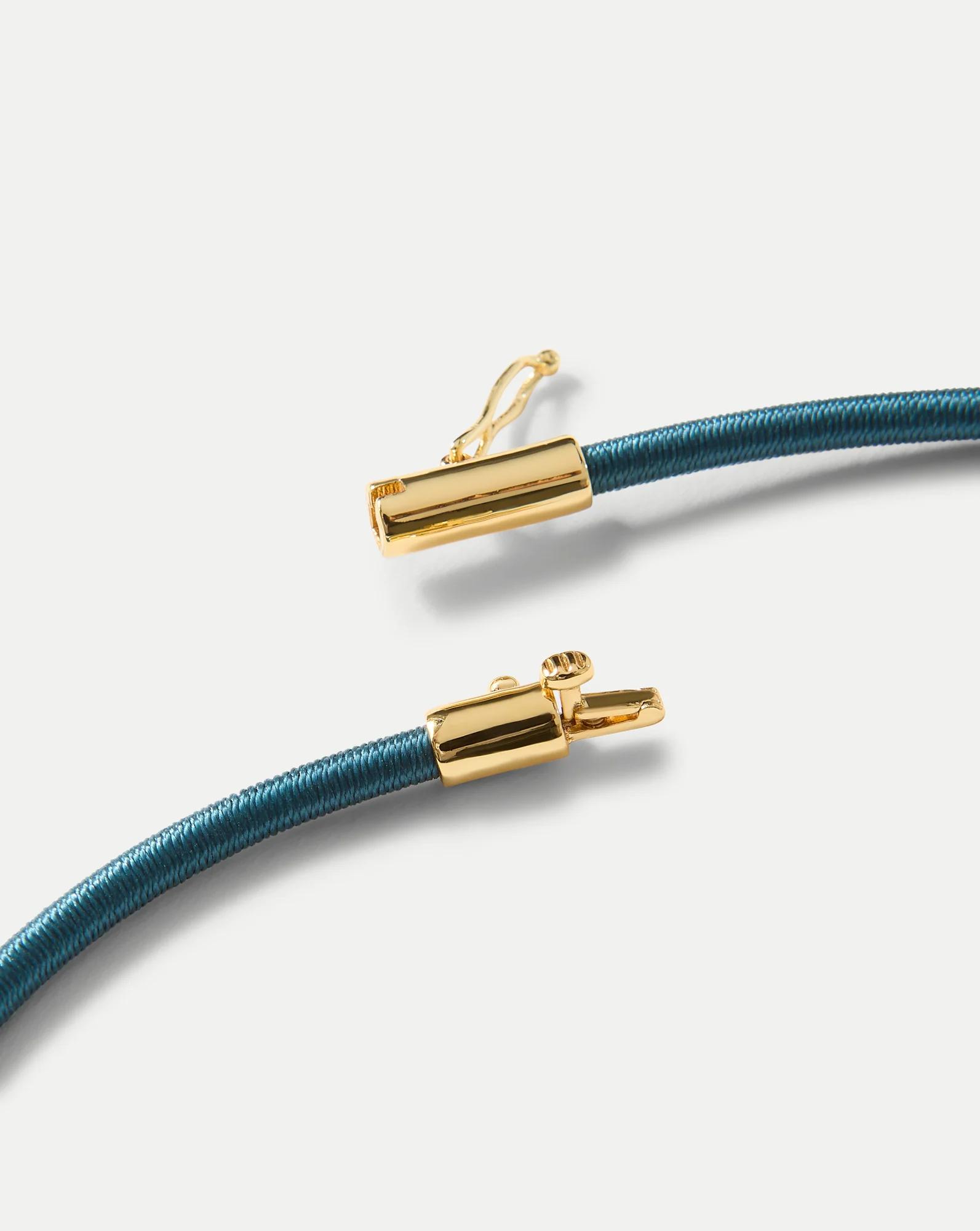 Teal Cord Pendant Necklace - Image 4