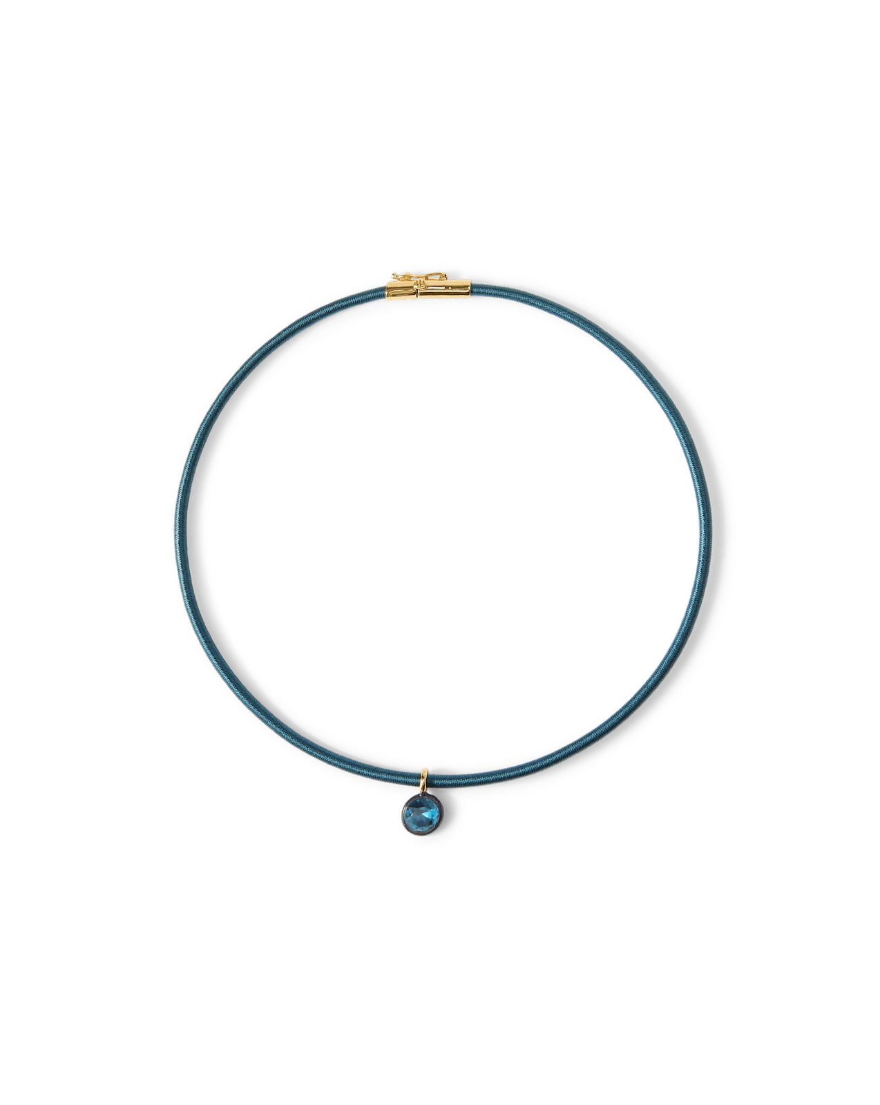 Teal Cord Pendant Necklace - Image 5