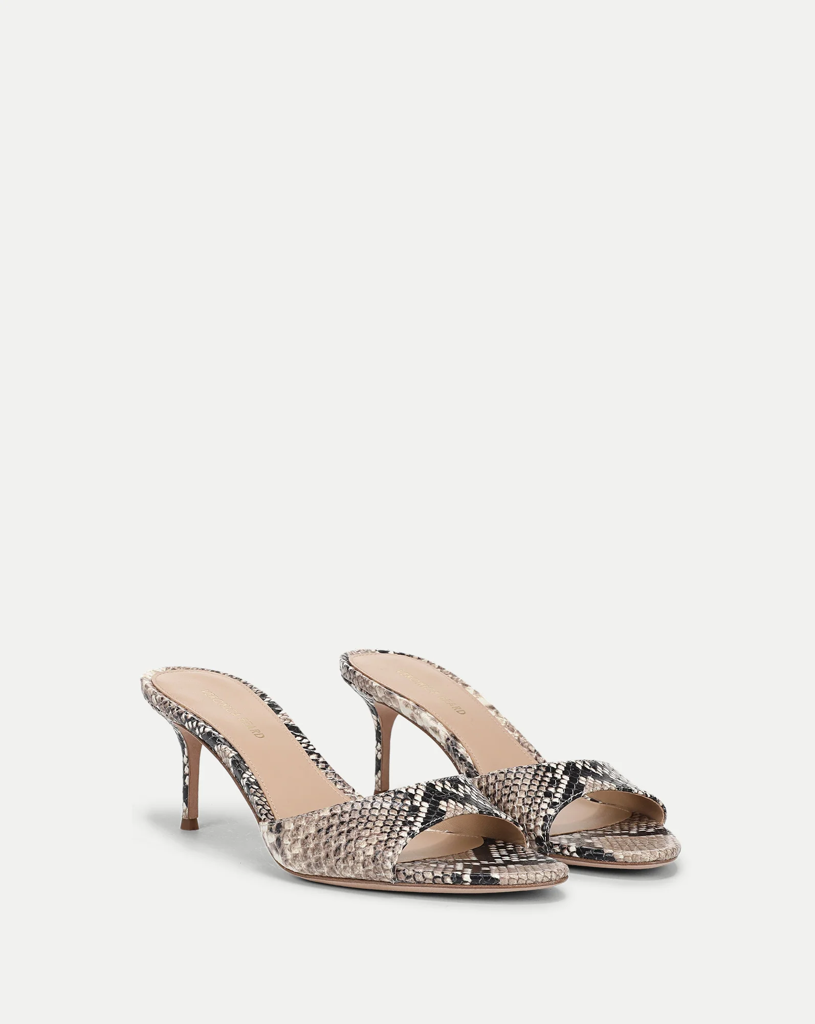 Tia Leather Kitten-Heel Sandal - Image 3