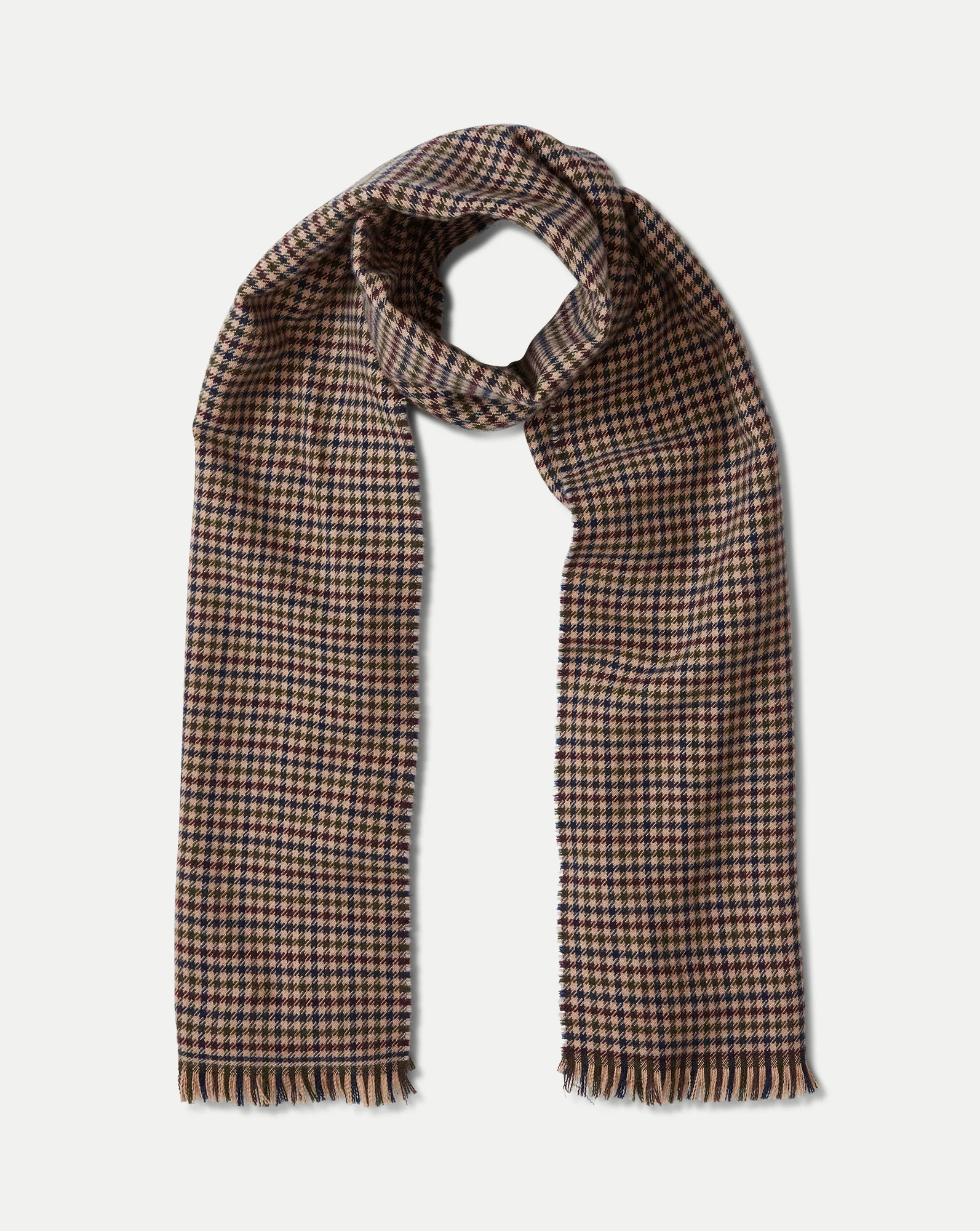 Houndstooth Wool Scarf