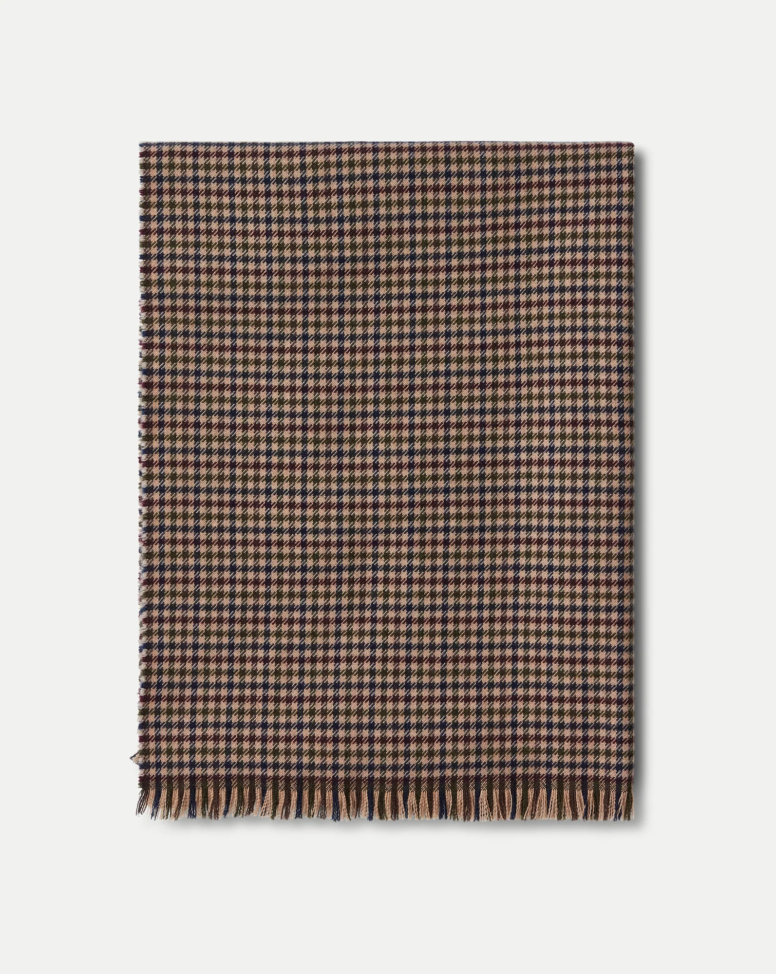 Houndstooth Wool Scarf - Image 2