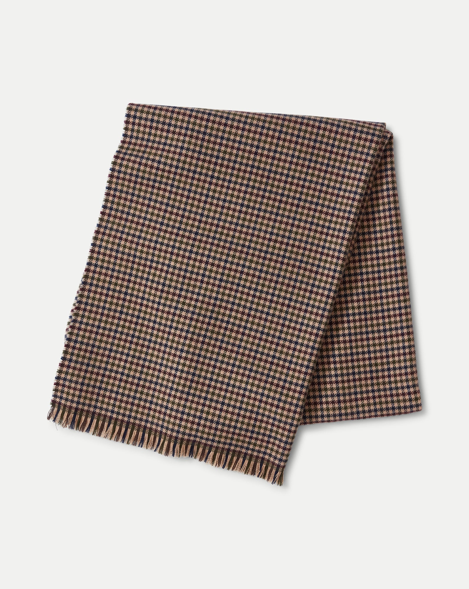 Houndstooth Wool Scarf - Image 3