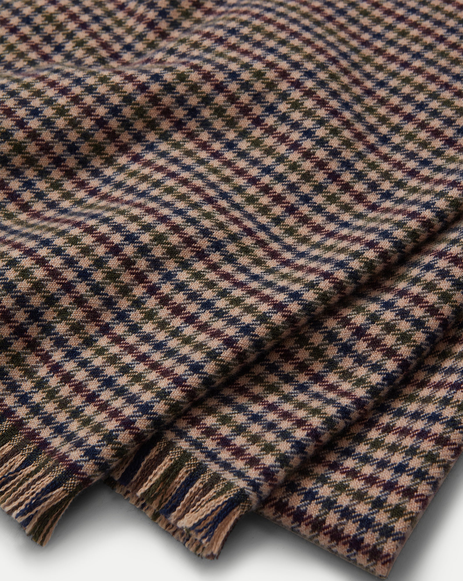 Houndstooth Wool Scarf - Image 4