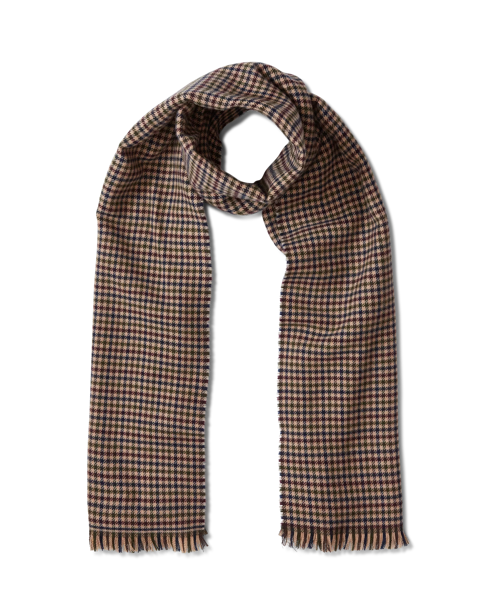 Houndstooth Wool Scarf - Image 6